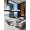 Z-Lite Leila Chandelier, 6-Light, 63 In.W x 10.75 In.H, Brushed Nickel/White Linen 744-63R-BN - alternate 7